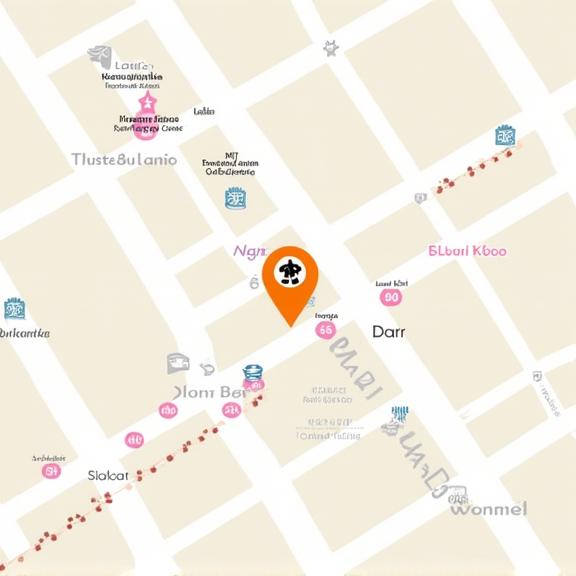京都四条通にある霞工房の地図