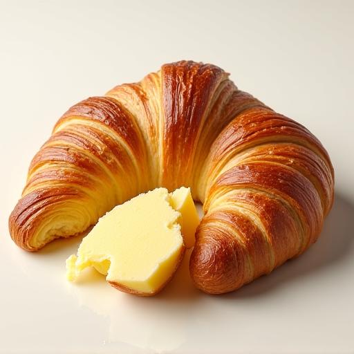 美しい層が特徴のクロワッサン